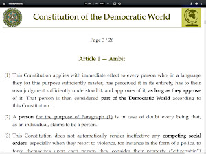 Constitution of the Democratic World